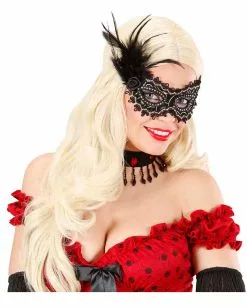 Schwarze Mystic Augenmaske Mit Rose & Federn 5 Schwarze Mystic Augenmaske Mit Rose & Federn -Classic Horror Speichern black mystic augenmaske venezianische augenmasken kaufen kostuemzubehoer 36579 02