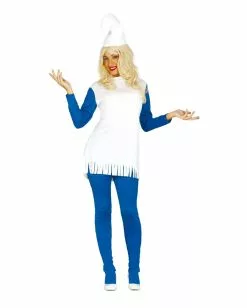 Blaue Zwergin Damenkostüm