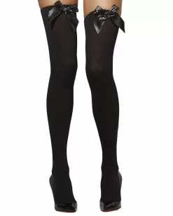 Blickdichte Halterlose Strümpfe Schwarz