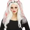 Blutiger Kostümschleier Mit Rosen -Classic Horror Speichern blutiger brautschleier mit rosen 37534