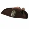 Brauner Seeräuber Dreispitz Mit Emblem -Classic Horror Speichern brauner piraten hut mit gold emblem piraten dreispitz seeraeuber hut pirate tri corn hat 38828 01