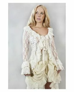 Viktorianische Jacke Aus Spitze & Brokat