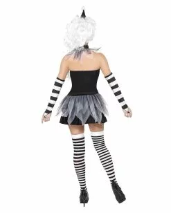 Düsterer Pierrot Damen Kostüm 7 Düsterer Pierrot Damen Kostüm -Classic Horror Speichern circus sinister pierrot damen kostuem finsterer harlekin verkleidung horrorclown halloweenkleid 20994 3