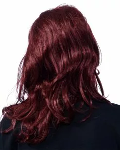 Frauen Latex-Maske Mit Langhaarperücke -Classic Horror Speichern cross dresser frauen maske mit langen roten haaren weibliche puppen maske lady boy mask 26370 04