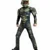 Halo Master Chief Kinder Muskelkostüm -Classic Horror Speichern dg89975