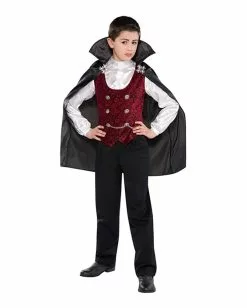 Düsterer Vampir Kinderkostüm Mit Cape