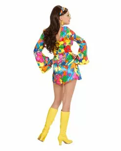 Flower Power Girl Kostüm -Classic Horror Speichern flower power girl 70er jahre hippie kostuem flower power girl 70s costume hippie verkleidung faschings kostuem 50889 03