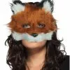 Fuchs Maske Mit Kunstfell -Classic Horror Speichern fuchs halbmaske aus pluesch tiermaske fox mask 28028