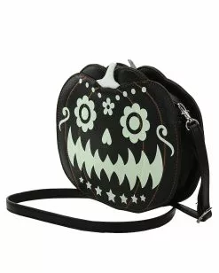 Jack O'Lantern Glow In The Dark Handtasche -Classic Horror Speichern glow in the dark jack o lantern kuerbis handtasche jack o lantern cross body bag halloween und horror merchandise 53444 5