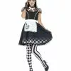 Dunkle Alice Frauen Verkleidung -Classic Horror Speichern gothic alice damenkostuem dunkle alice aus dem maerchenland halloween kostuemkleid 28474