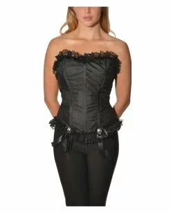 Spitzen Corsage Mit Totenschädeln