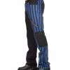 Blau-schwarze Punk Hose Mit Streifen -Classic Horror Speichern gothic hose fuer meanner blau schwarz gestreifte gothic jeans 27897