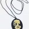 Schwarze Totenkopf Cameo Gothic Kette 1 Schwarze Totenkopf Cameo Gothic Kette -Classic Horror Speichern gothic kette totenkopf cameo schwarz gothic handmade craft chain skull cameo gothic geschenk schmuck 52575