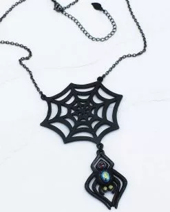 Gothic Kette Spinnennetz Mit Spinne