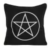 Pentagramm Dekokissen 35cm -Classic Horror Speichern gothic pentagramm dekokissen pentagram gothic cushion gothic wohnaccessoire 51168 01