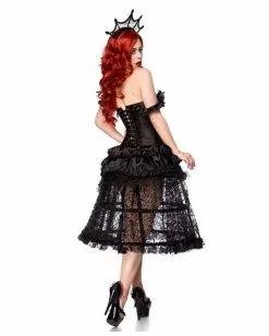 Gothic Königin Damenkostüm Mit Reifrock 8 Gothic Königin Damenkostüm Mit Reifrock -Classic Horror Speichern gothic queen damenkostuem mit reifrock gothic queen ladies costume with hop skirt 54413 02