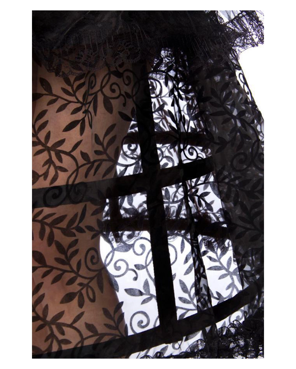 Gothic Königin Damenkostüm Mit Reifrock 6 Gothic Königin Damenkostüm Mit Reifrock – Bild 4