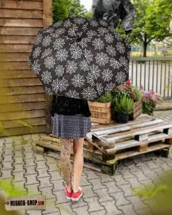 Schwarzer Regenschirm Mit Spinnweben Als Motiv 9 Schwarzer Regenschirm Mit Spinnweben Als Motiv -Classic Horror Speichern gothic regenschirm mit spinnweben motiv gothic umbrella with spiderwebs motiv gothic modeaccessoire 54837 04
