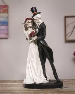 Gothic Skelett Brautpaar 32cm -Classic Horror Speichern gothic skelett hochzeitspaar gothic skeleton wedding couple figurine gothic deko 54749 05