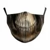 Gothic Totenkopf Alltagsmaske 2-lagig Mit Filtertasche -Classic Horror Speichern gothic totenschaedel alltagsmaske mit filtertasche gothic skull community mask with filter pocket 50640 01