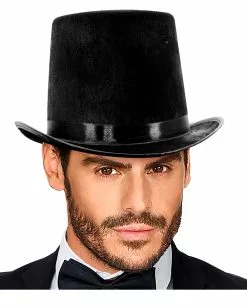 Großer Schwarzer Zylinder -Classic Horror Speichern grosser schwarzer zylinder big black top hat halloween zylinder faschings zylinder 20er jahre zylinder 54521 04