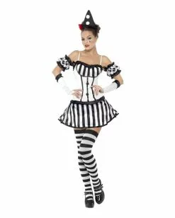 Harlekin Damen Verkleidung -Classic Horror Speichern harlekin diva kostuem sexy clownsverkleidung fuer halloween und karneval 23871 4