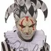 Harlekin Halbmaske Weiß -Classic Horror Speichern harlekin halbmaske halloween maske latex horror clown maske harlequin half mask 26621 2