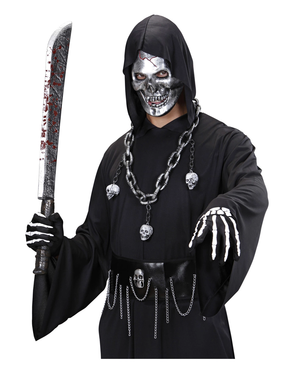 Mittelalter Halskette Mit Totenschädel 4 Mittelalter Halskette Mit Totenschädel – Bild 2