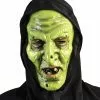 Hexen Maske Mit Warzen & Schwarzer Kapuze
