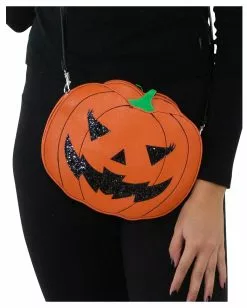 Jack O'Lantern Kürbisgesicht Handtasche -Classic Horror Speichern jack o lantern halloween kuerbis handtasche jack o lantern cross body bag halloween und horror merchandise 53443 5
