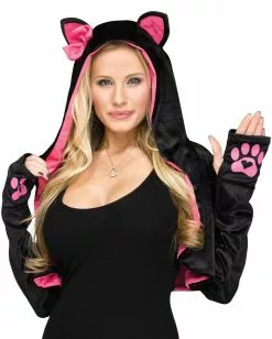 Bolero Hoodie Im Katzen Style