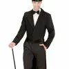 Schwarzer Frack - Gefüttert -Classic Horror Speichern kavalier frach gefuettert gentleman frack black mens tailcoat herrenkostuem kaufen 36598 01