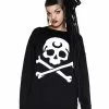 2 The Bone Strickpullover KILLSTAR -Classic Horror Speichern killstar 2 the bone strickpullover gothic fashion und halloween merch killstar 2 the bone knit sweater 50933 3