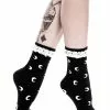 Aurora Söckchen KILLSTAR 1 Aurora Söckchen KILLSTAR -Classic Horror Speichern killstar aurora knoechelsocken killstar soeckchen killstar aurora ankle socks 51890 01