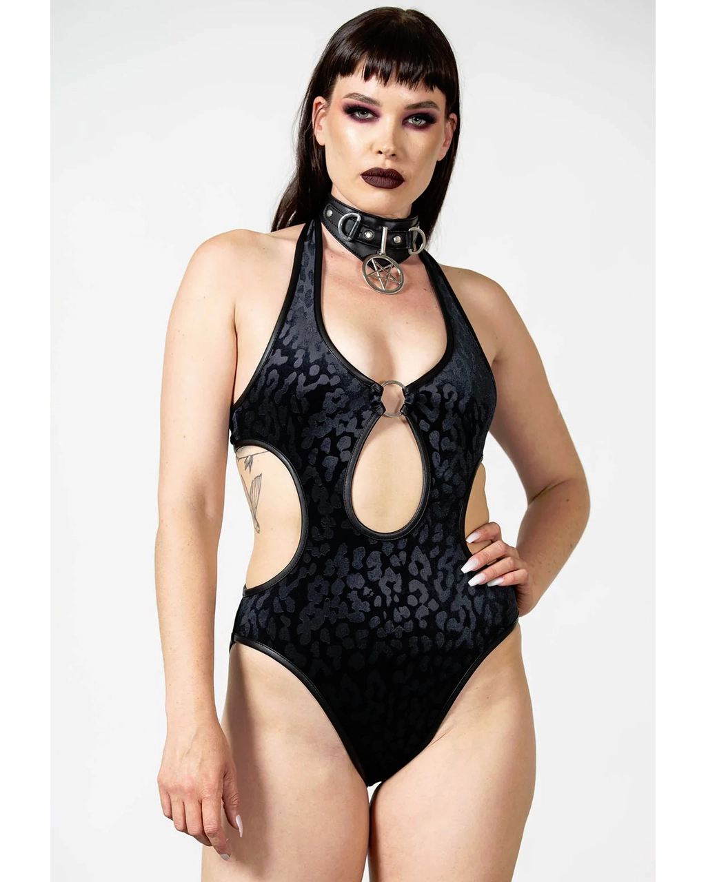 Barbarella Halter Bodysuit KILLSTAR 3 Barbarella Halter Bodysuit KILLSTAR