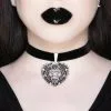 Deadheart Samt Choker KILLSTAR -Classic Horror Speichern killstar deadheart samt choker gothic fashion und accessoires killstar gothic shop 52207
