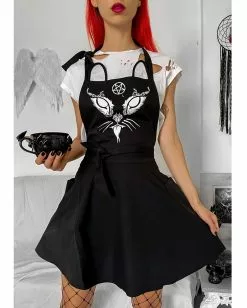 Devil Cat Kochschürze KILLSTAR 5 Devil Cat Kochschürze KILLSTAR -Classic Horror Speichern killstar devil cat kochschuerze killstar devil cat kitchen apron gothic kuechenschuerze 53328 2