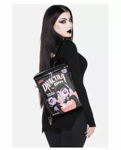 Dracula Bites Rucksack KILLSTAR -Classic Horror Speichern killstar dracula bites rucksack killstar dracula bites backpack killstar fashion 52126 02