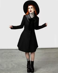 Druantia Mantel KILLSTAR -Classic Horror Speichern killstar druantia mantel gothic bekleidung gothic mantel gothic fashion killstar bekleidung killstar fashion 54250