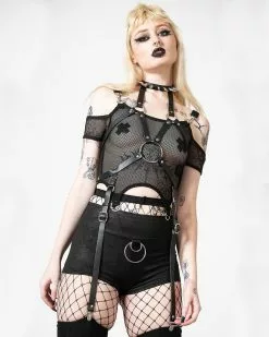 Heavy Metal Body Harness KILLSAR 7 Heavy Metal Body Harness KILLSAR -Classic Horror Speichern killstar heavy metal body harness gothic harness faux leather harness gothic accessoire gothic leather harness 52797