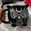 Owl Tasse KILLSTAR -Classic Horror Speichern killstar owl tasse killstar owl mug gothic keramik tasse eulen design gothic geschirr 53325