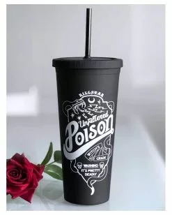 Poison Cold Brew To-Go Becher KILLSTAR 9 Poison Cold Brew To-Go Becher KILLSTAR -Classic Horror Speichern killstar poison cold brew cup gothic homewares and giftst halloween und horror geschenkartikel 50937 2
