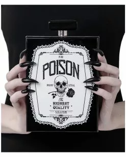 Pure Poison Clutch Handtasche KILLSTAR -Classic Horror Speichern killstar pure poison clutch handtasche gothic fashion und zubehoer online shoppen 51604 2