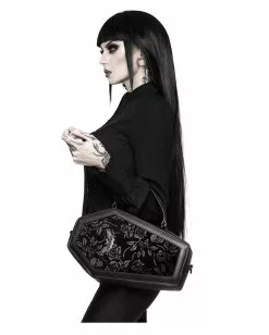 Vampir's Kiss Sarg Handtasche KILLSTAR -Classic Horror Speichern killstar vampirs kiss sarg handtasche killstar vampirs kiss handbag gothic handtasche 51230 02