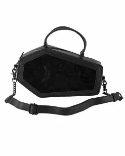 Vampir's Kiss Sarg Handtasche KILLSTAR -Classic Horror Speichern killstar vampirs kiss sarg handtasche killstar vampirs kiss handbag gothic handtasche 51230 05