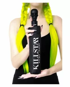 Vampyr Regenschirm Mit Totenschädel KILLSTAR -Classic Horror Speichern killstar vampyr regenschirm mit totenkopf killstar vampyr umbrella with skull gothic accessoires 50541 04
