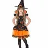 Kürbis Hexe Kinderkostüm -Classic Horror Speichern kuerbishexe kinderkostuem pumpkin witch child costume halloween kinderkostuem 51735 02