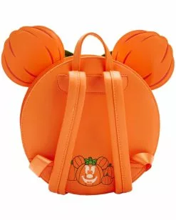 Disney Glow Face Minnie Pumpkin Rucksack Loungefly -Classic Horror Speichern loungefly disney glow face minnie pumpkin rucksack minnie mouse halloween accessoires 53809 3