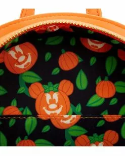 Disney Glow Face Minnie Pumpkin Rucksack Loungefly -Classic Horror Speichern loungefly disney glow face minnie pumpkin rucksack minnie mouse halloween accessoires 53809 5
