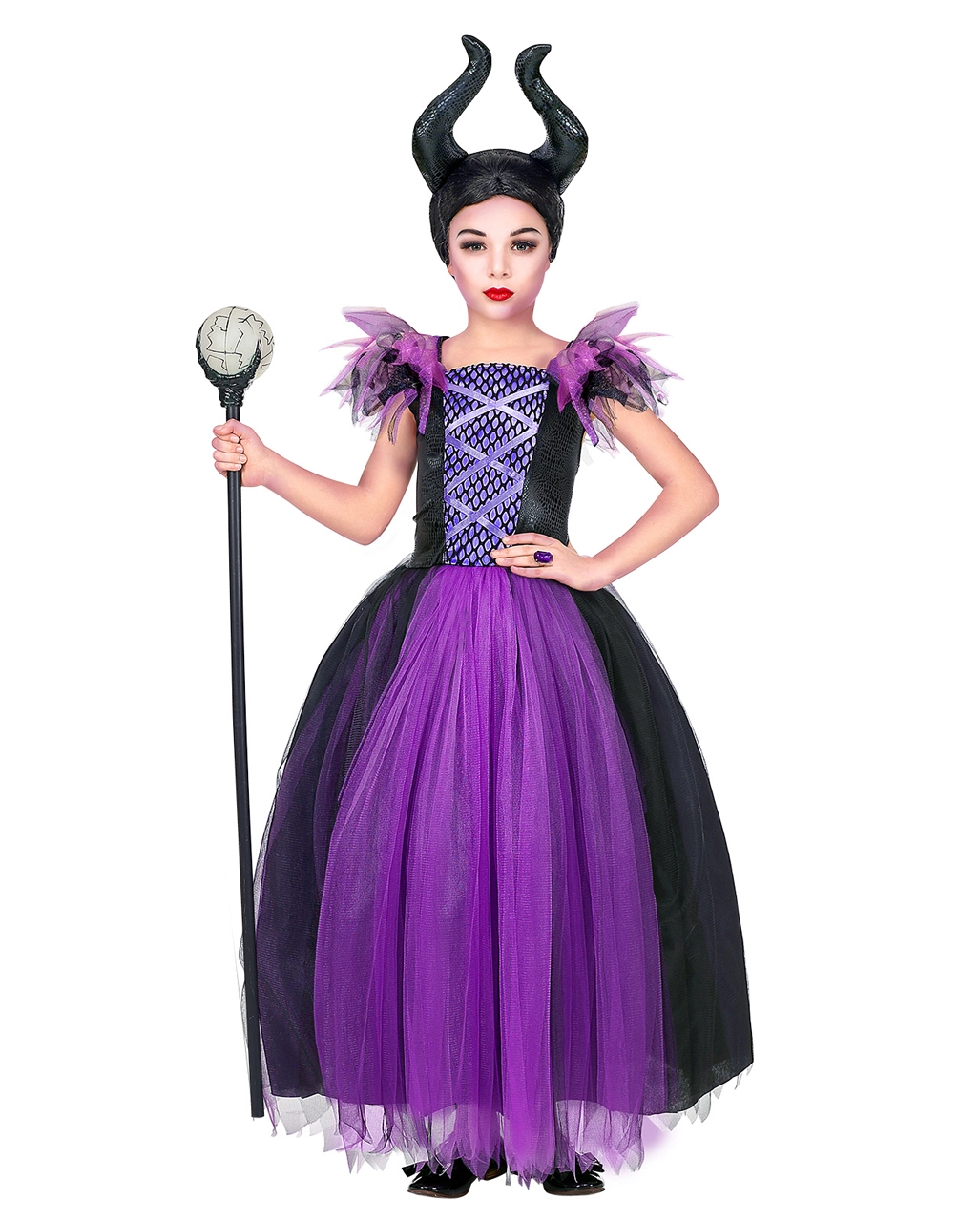 Malefizia Kinderkostüm Mit Hörner 3 Malefizia Kinderkostüm Mit Hörner